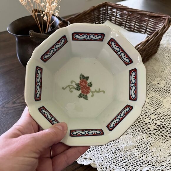 Vintage Mikado Bowl Planter Butterfly Floral Asian Art Decor - Picture 5 of 9